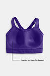 Zelocity High Impact Moisture Wicking Sports Bra - Violet Indigo — thumbnail 9